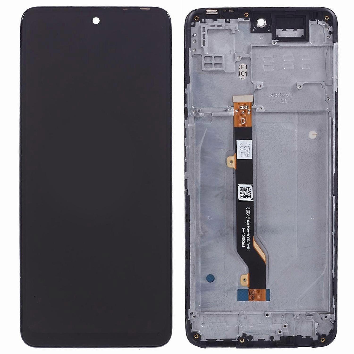 For Infinix Hot 11s X6812 Grade C LCD Screen and Digitizer Assembly+Frame