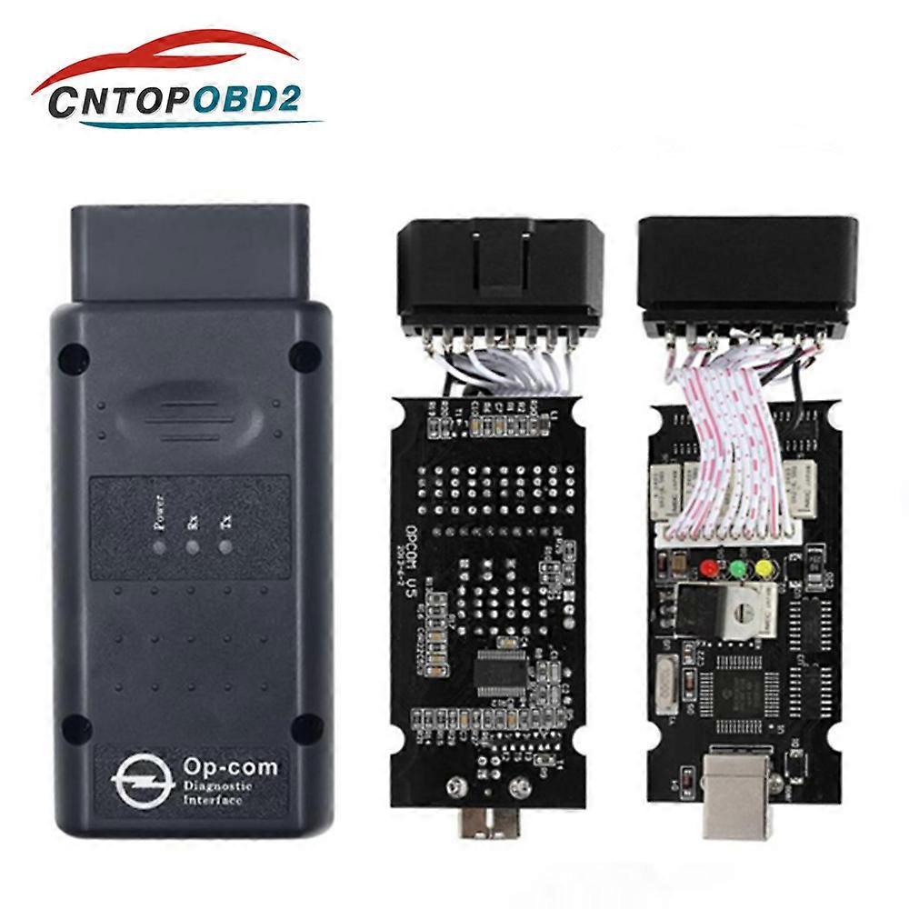 OPCOM V1.99 OBD2 Auto Diagnostic Tool Code Reader For Opel with real PIC18F458 FTDI op-com opcom profession 170823c