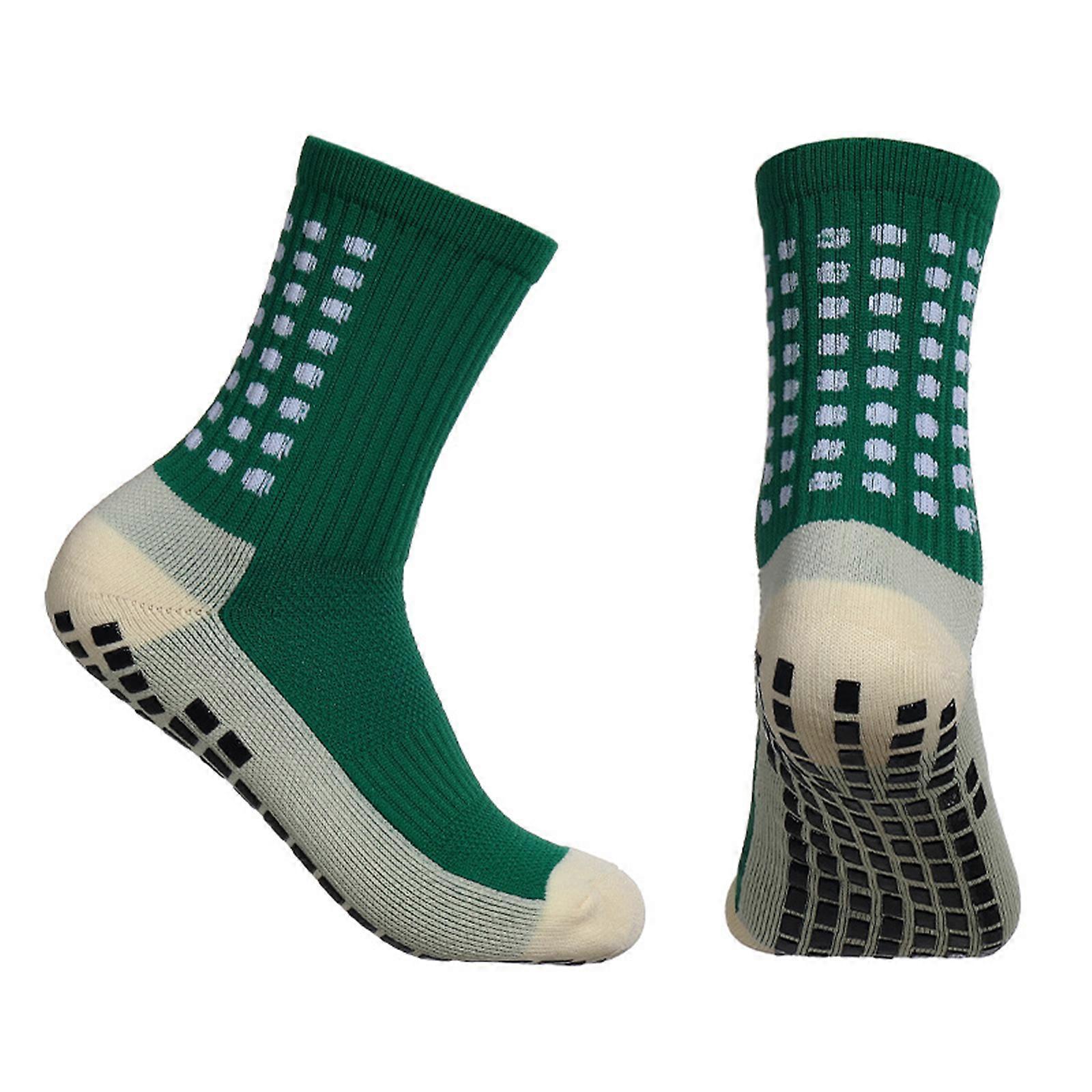 1 Pairs Non Slip Grip Socks, Breathable Sports Football Grip Socks With Rubber Dots for Running Hiking Walking