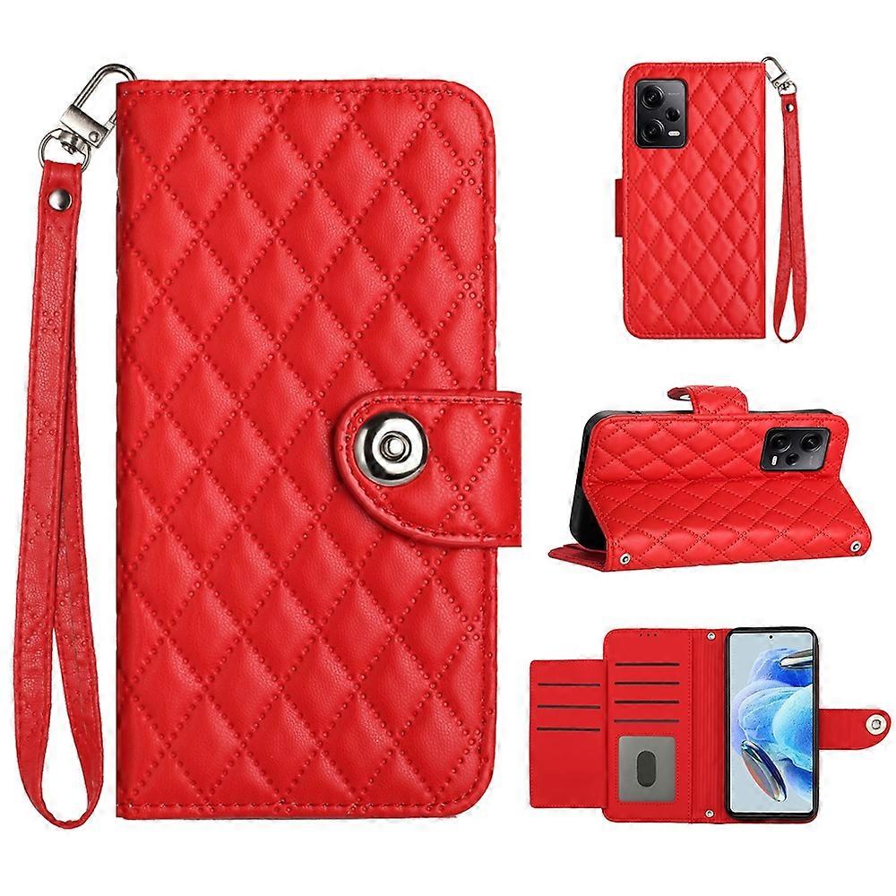 Rhombic PU Case For Xiaomi Redmi Note 12 Pro+ 5G