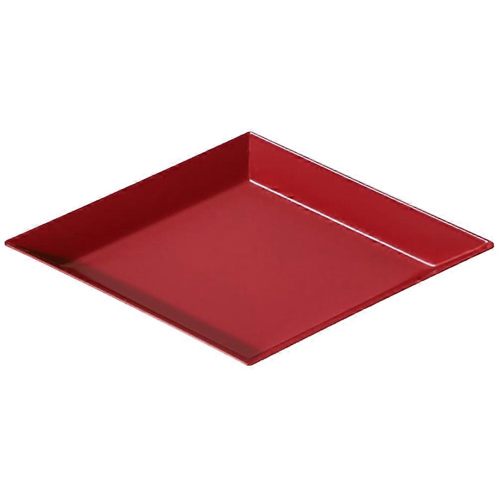 New Year Red Polygonal Fruit Plate Combination Storage Tray Nordic Geometric Rhombus Metal Hexagon