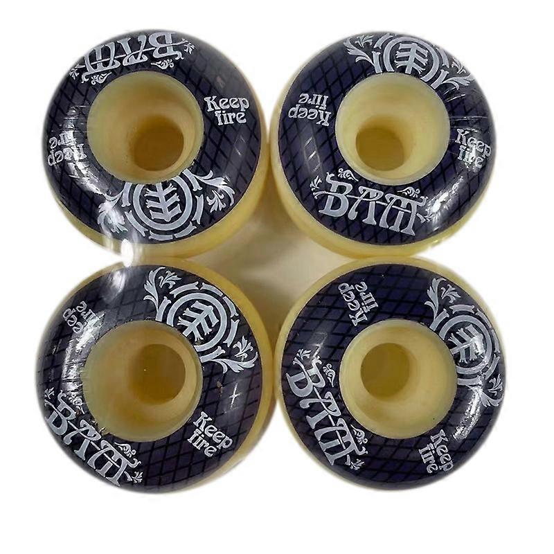 4 Adet Kaykay Tekerlekleri 54mm PU Sertlik Kaykay Tahtası 85A Longboard Tekerlekleri Sokak Longboard Skat için