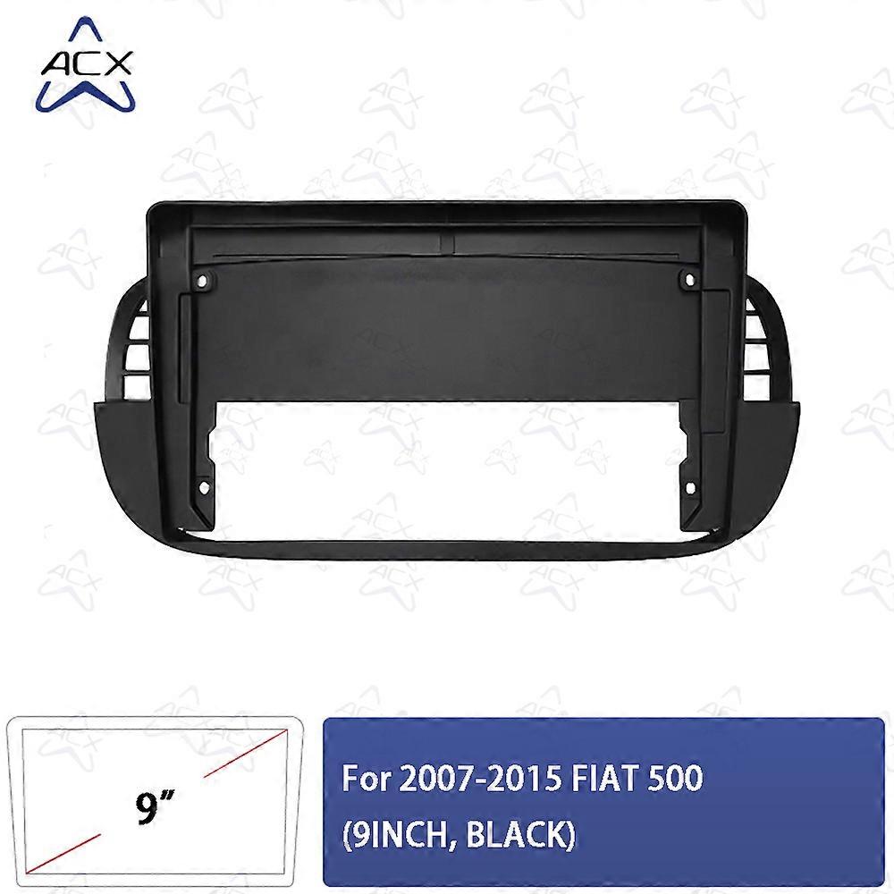 Mascherina Per Autoradio Fiat 500 2007-2015 – Cornice Cruscotto 2 DIN In ABS Per Stereo E Console Centrale