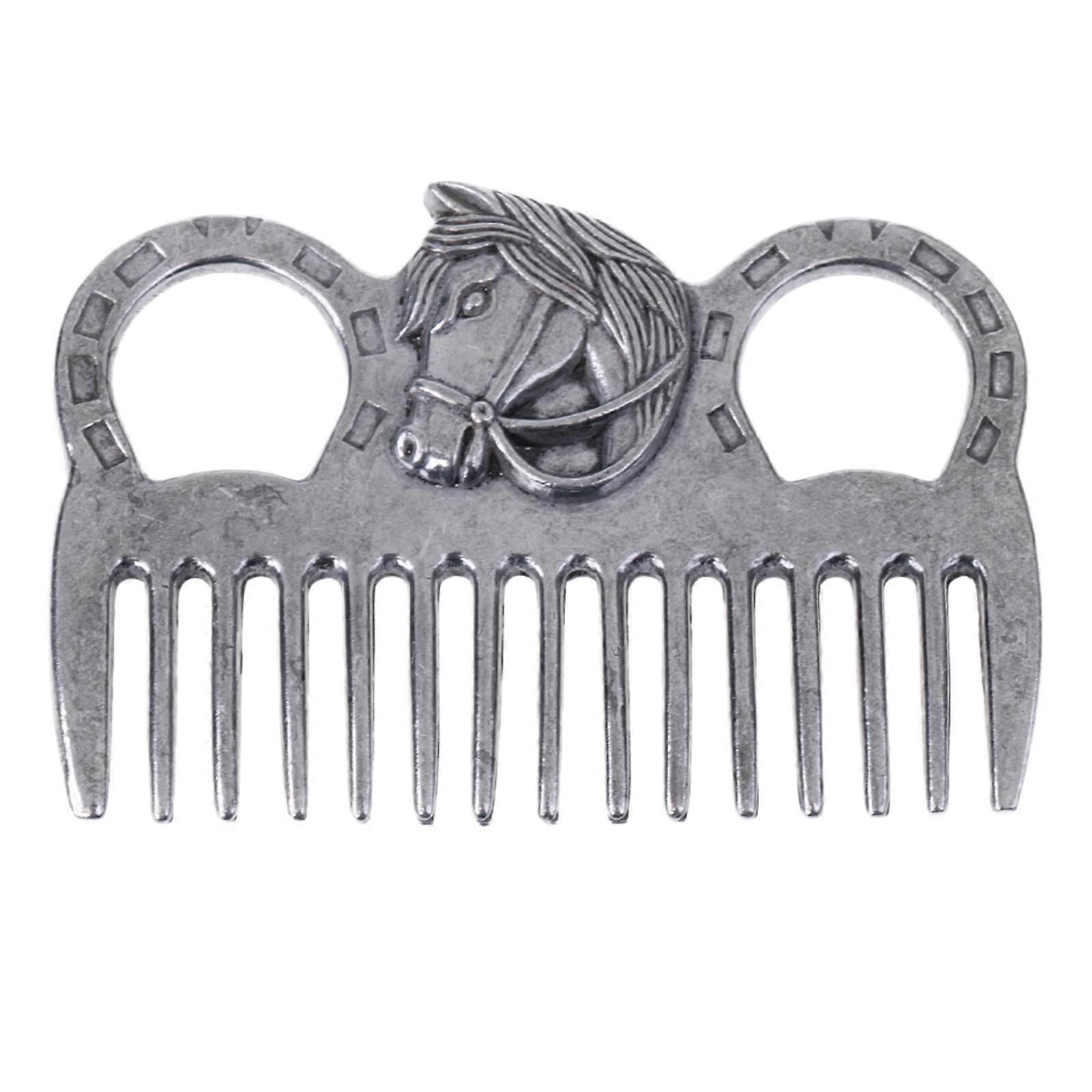 Pet Combs Metal Rounded Ends Teeth Mane Comb Dog Hair Mini Pulling Comb 3.9"
