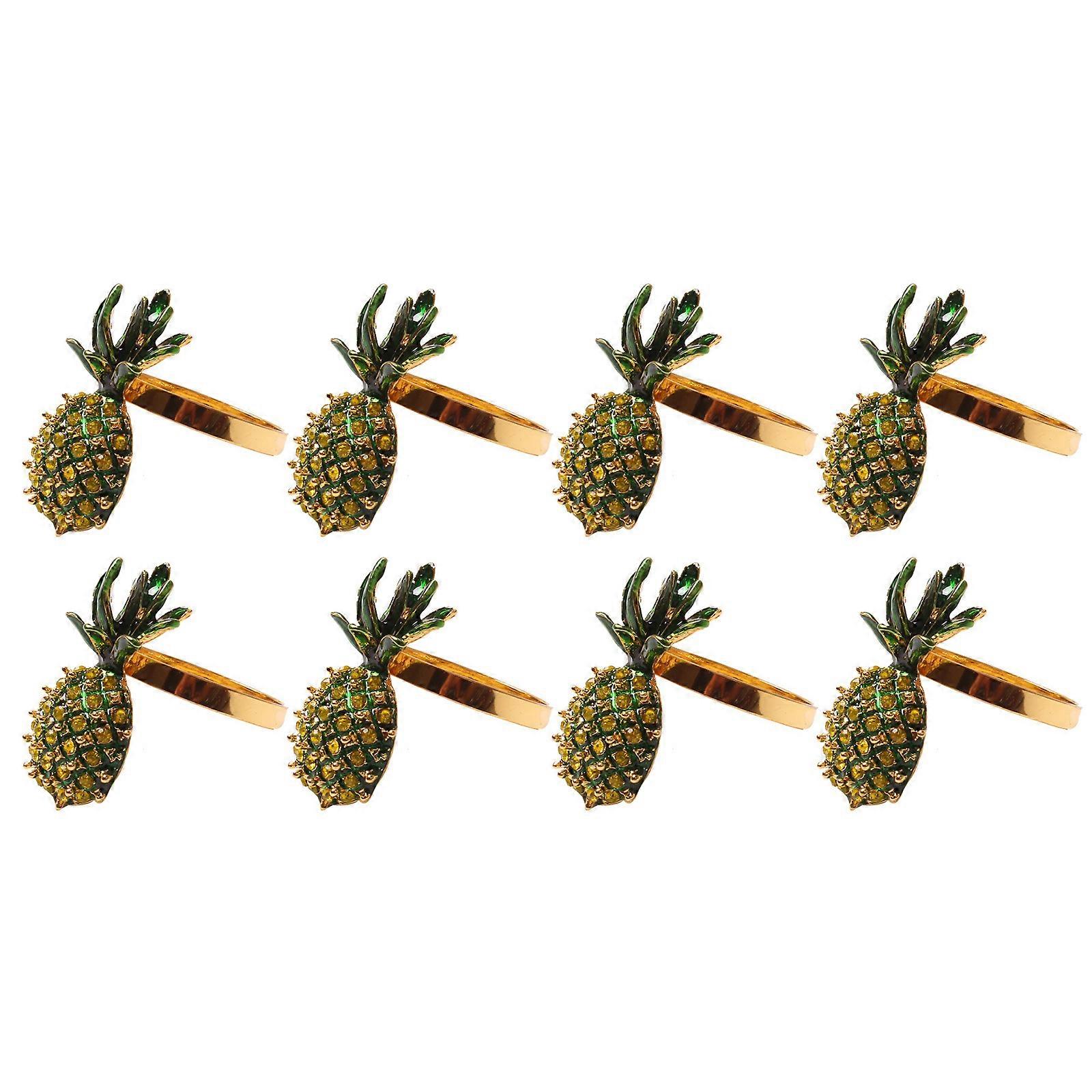 Napkin Ring Buckle Holder Wedding Table Exquisite Pineapple for Restaurant