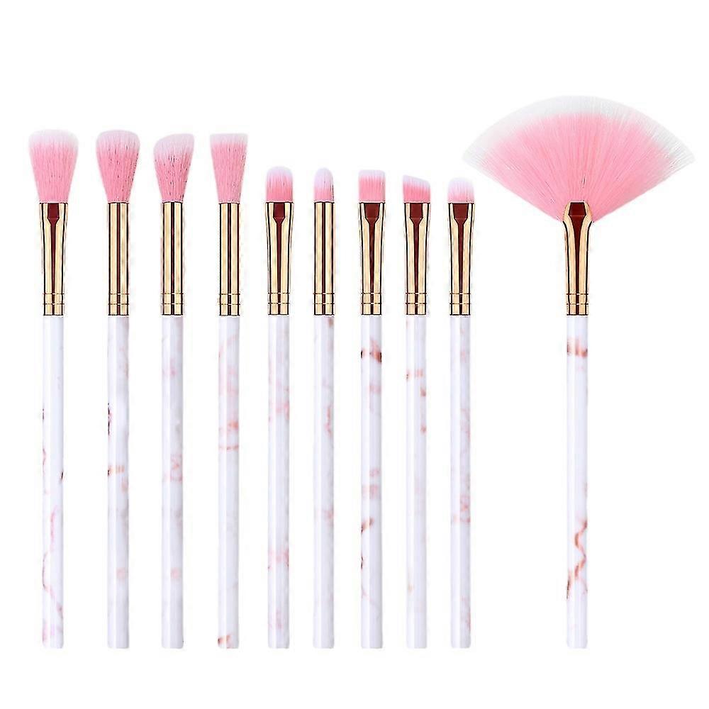 10 Professional Makeup Tools For Marble Eyeshadow, Foundation And Lip