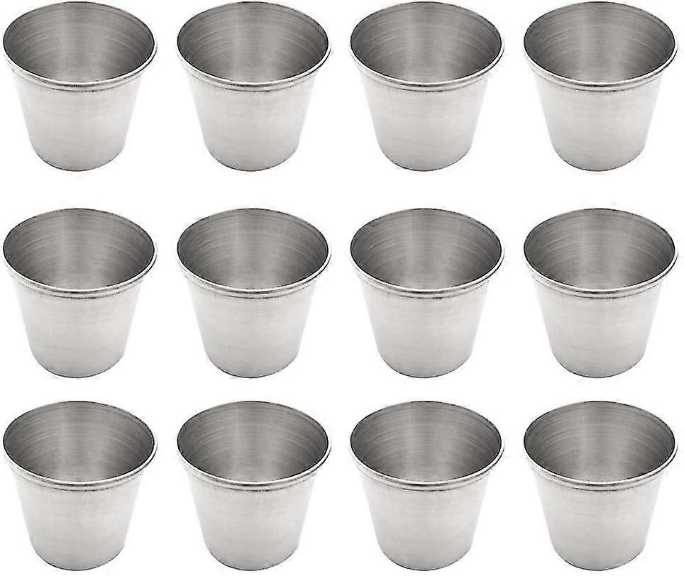 Stainless Steel Mug, Stackable, Child-friendly, For Camping 12pcs