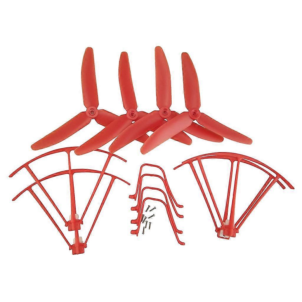 Propeller Landing Gear Protect Frame Ring Cover Set Kit For Syma X5uw X5uc Drone Accessory Diy Red
