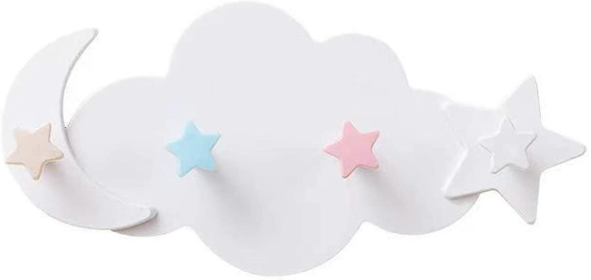 Cute White Cloud Hooks Creative Adhesive Coat Hook Decorative Wall Hooks For Key Towel