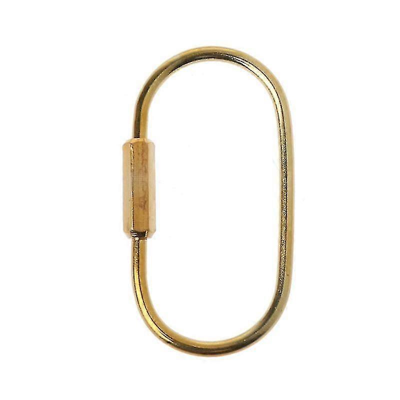 Durable Screw Keychain Simple Key Chain Ellipse Oval S Key Ring Clip Key Hs For Men Women
