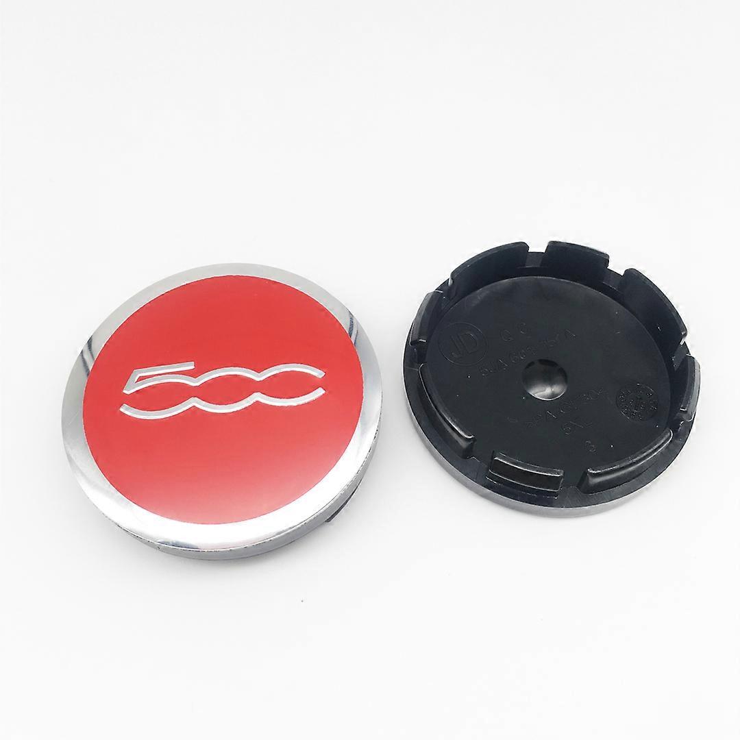 4 יחידות 56 מ"מ גלגל מרכז רכזת מכסה תג סמל כיסוי עבור פיאט 500 5 סמ"ק לוגו רכב גלגל מרכזי כובעים לפיאט 124 125 125 500 695