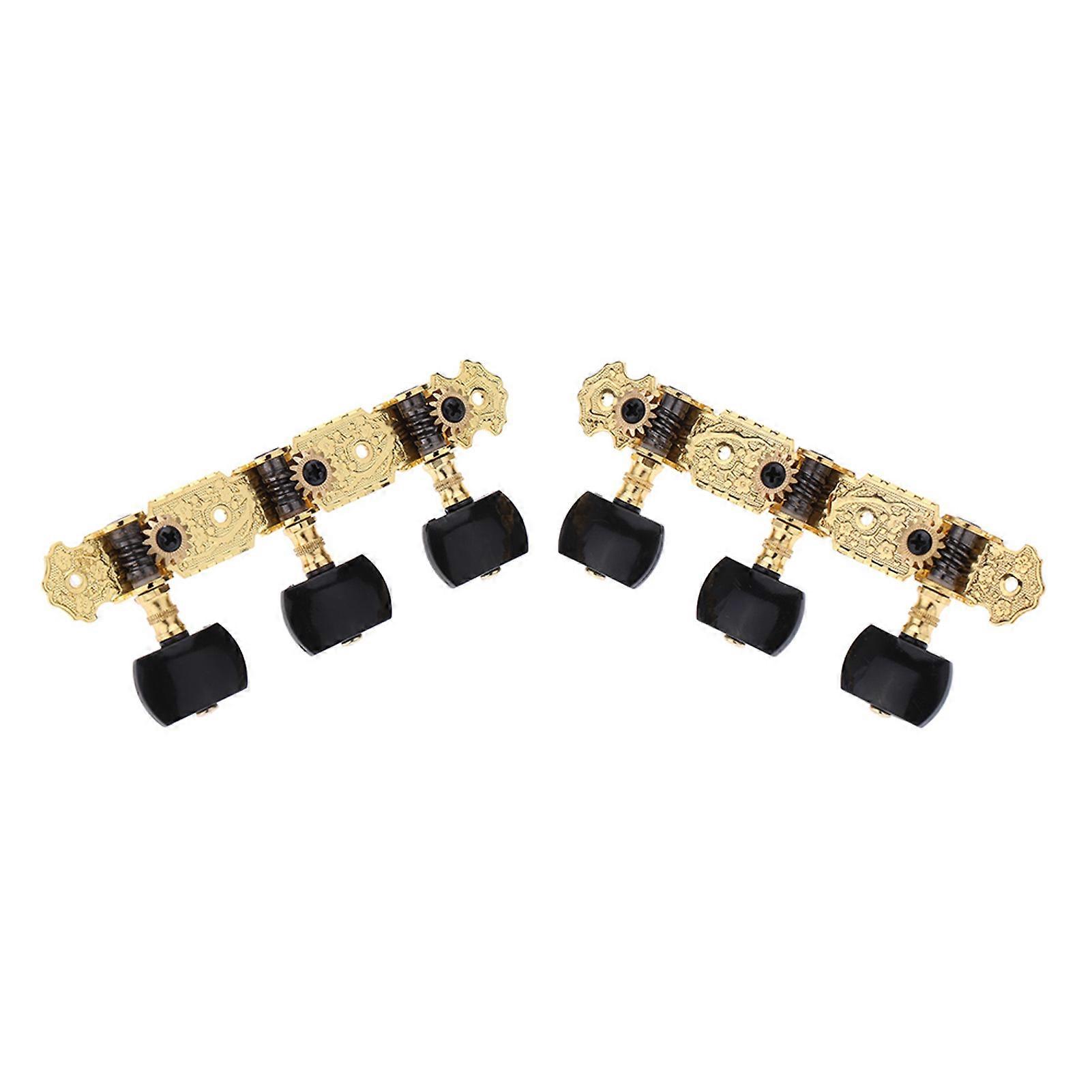 1 Pair Gold-Plated 3 Machine Head Classical Guitar String Tuning Keys Pegs