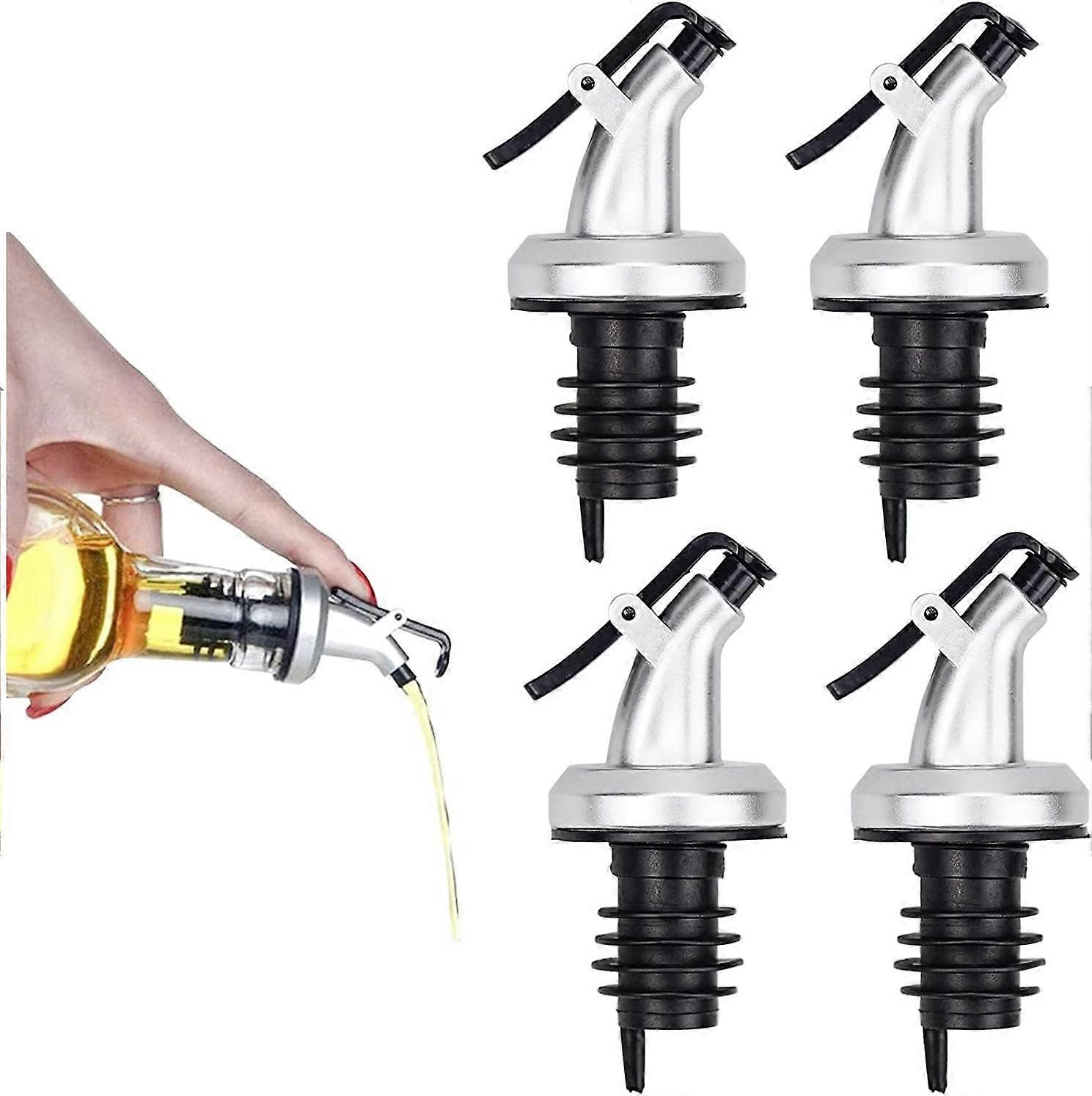 Wine and Oil Pourer, Pourer Stopper, Alcohol Bottle Pourer, Wine Pourer - Pourer, Tapered Spout, Liquor Spout, Pourer, for Liquor Oil Syrup Vinegar Sa