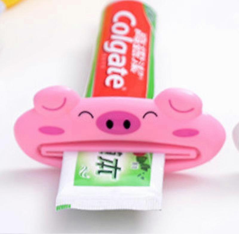 Pink 15pcs Toothpaste Squeezer, Cartoon Toothpaste Squeezer with Cute Cartoon Animals, Creative Tools, Bathroom Accessories