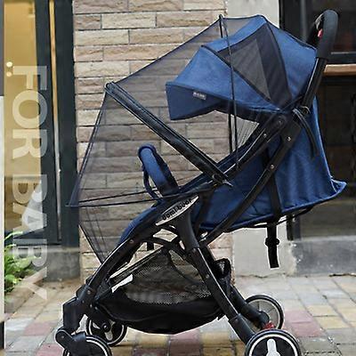 Mosquito Net (Black) Universal Stroller with Zipper,Breathable Insect Protection for Pram,Crib and Bassinet,3D PVC Fine and Durable Mesh Fabric