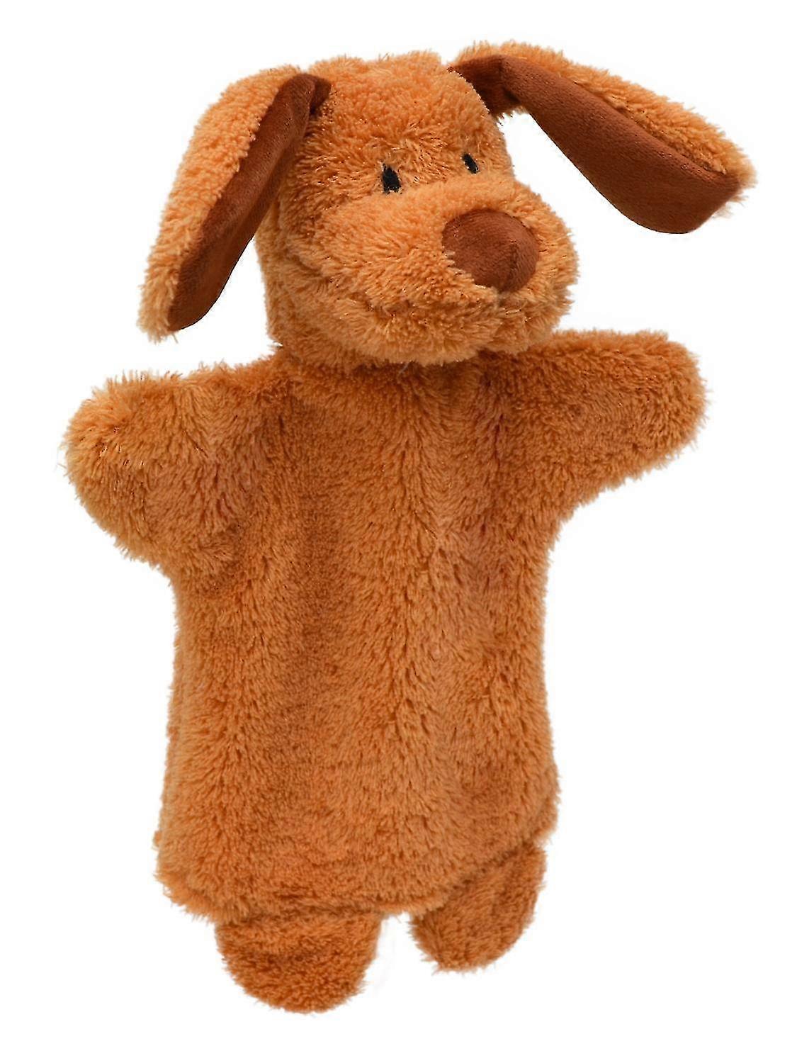 Hand Puppet 28 cm Dog, Brown