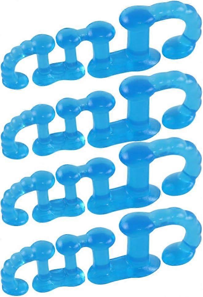 2 Pairs Toe Spreaders Separators Protector Spreaders Toe Correctors Silicone Brush Splints Supports Separators