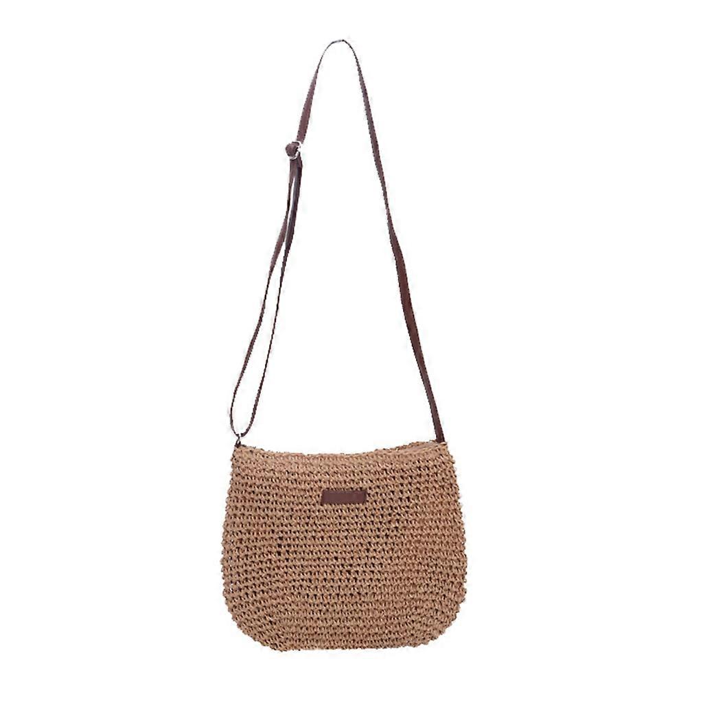 المرأة الصيف حقيبة الكتف القش حقيبة كروسبودي حقائب اليد محفظة الشاطئ