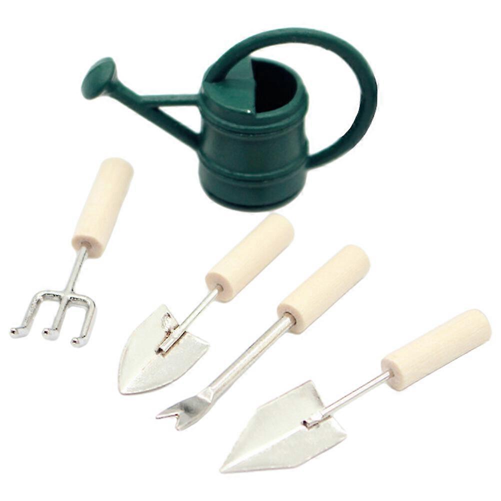 1 مجموعة مصغرة دمية أدوات حديقة مصغرة سقي يمكن دمية بيت الملحقات