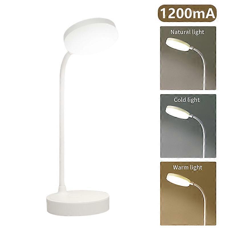 Lampe de bureau LED portable à intensité variable, lampe de table USB 62, gradation tactile, protection oculaire, lampe de chevet de chambre, 3 documents