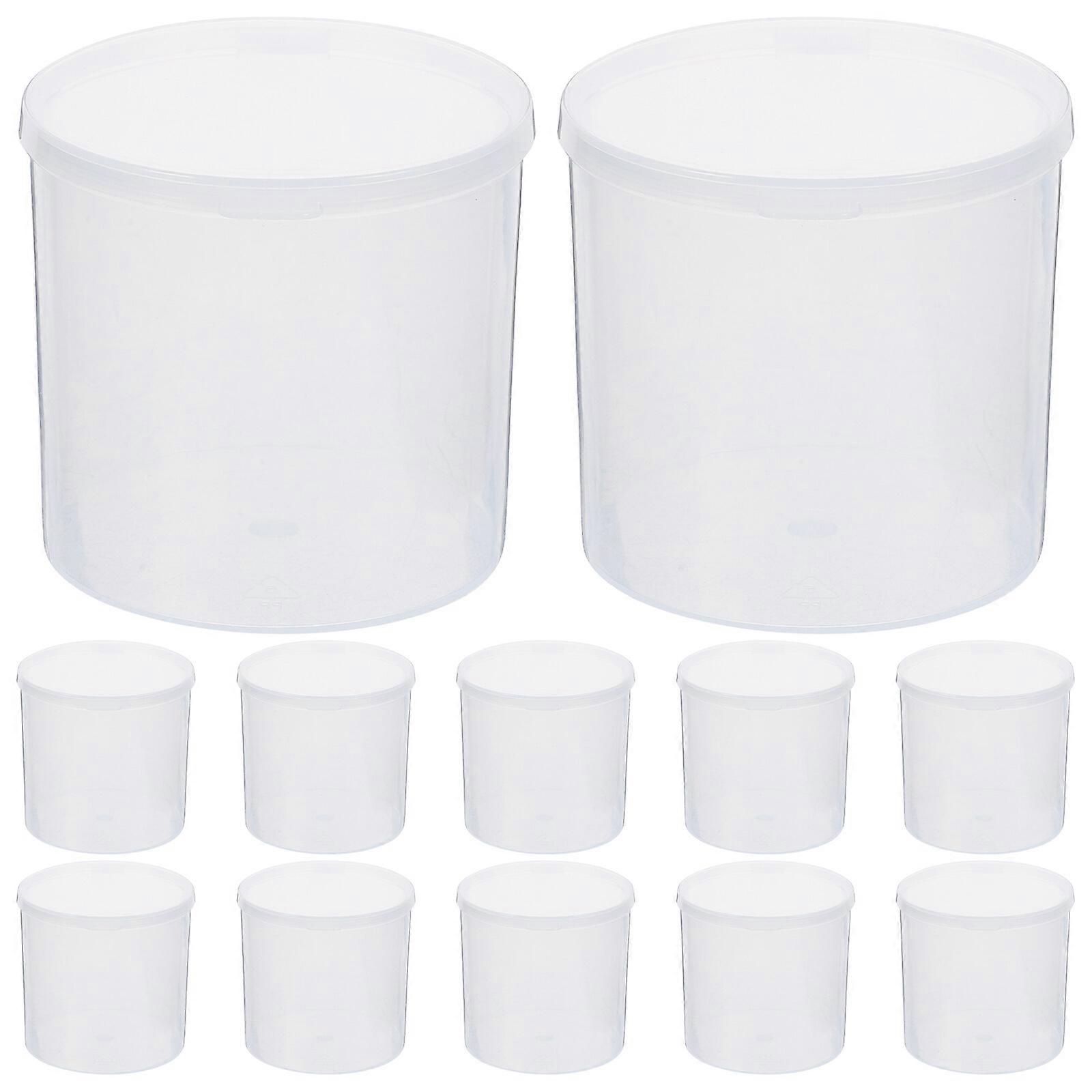 12pcs Clear Storage Box Travel Cotton Swab Storage Box Toothpick Case Small Sundries Box