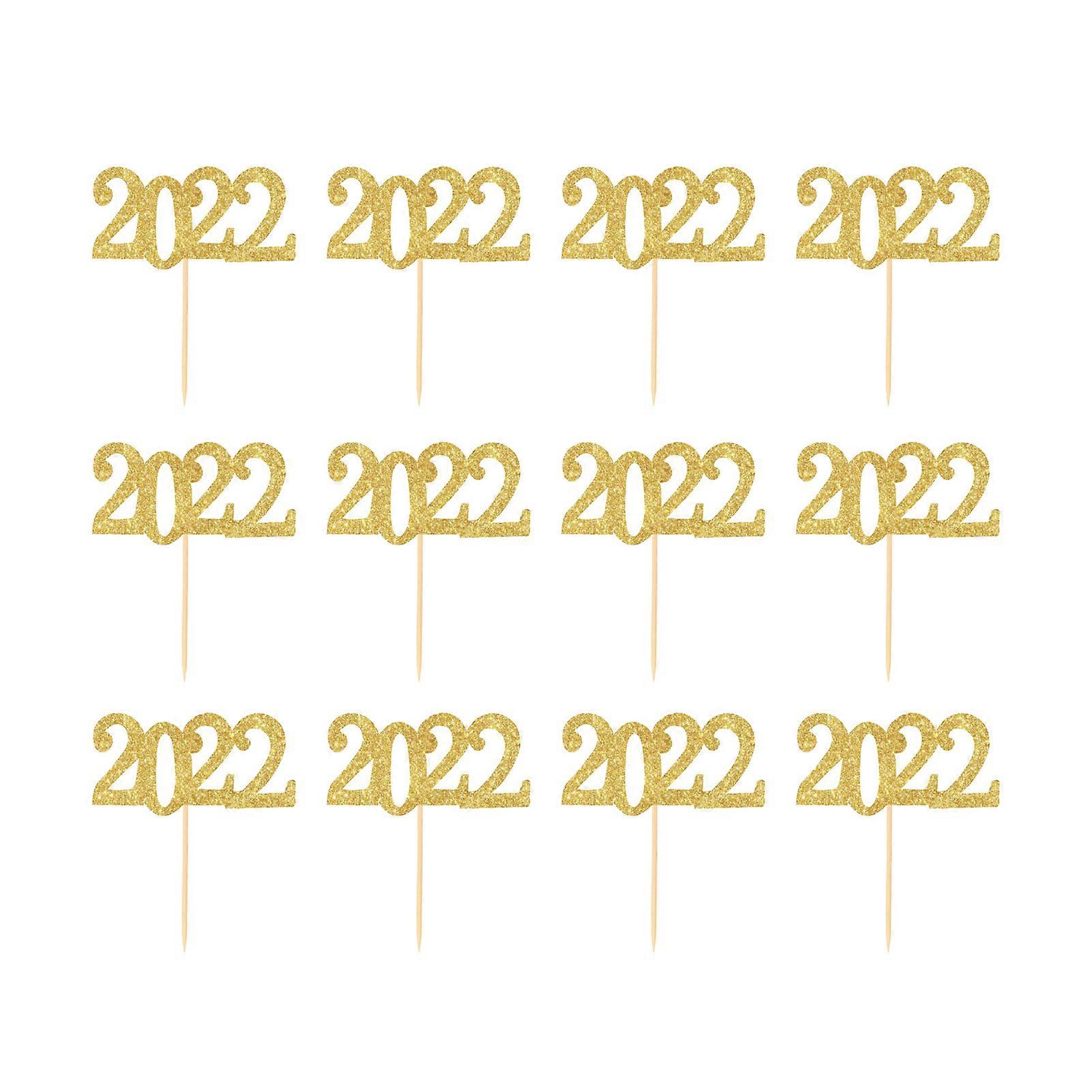 2022 Number Pattern Cake Topper Mengxi