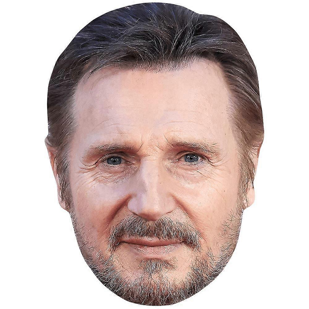 Liam Neeson (Beard) Celebrity Mask, Flat Card Face