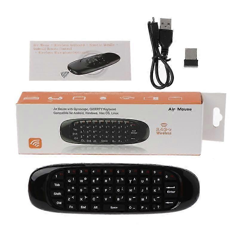 C120 Fly Air Mouse With Voice Search Mic 2.4g Mini Wireless Keyboard For Pc Tv