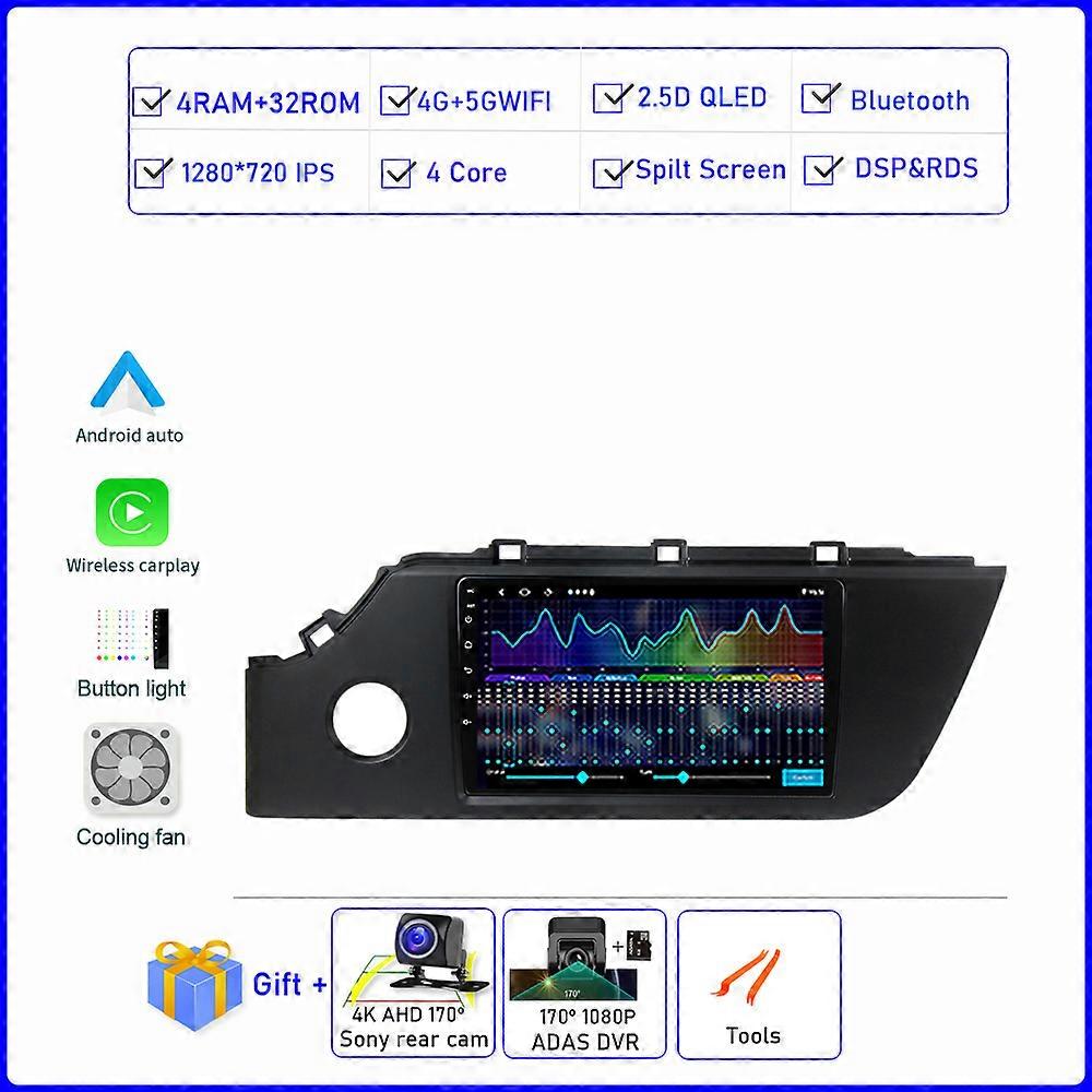 Android 12 pour KIA RIO 4 X-line 2020 2021 Autoradio Lecteur multimédia Navigation GPS DSP BT Carplay AUTO 360 Cam Non 2din 2 din