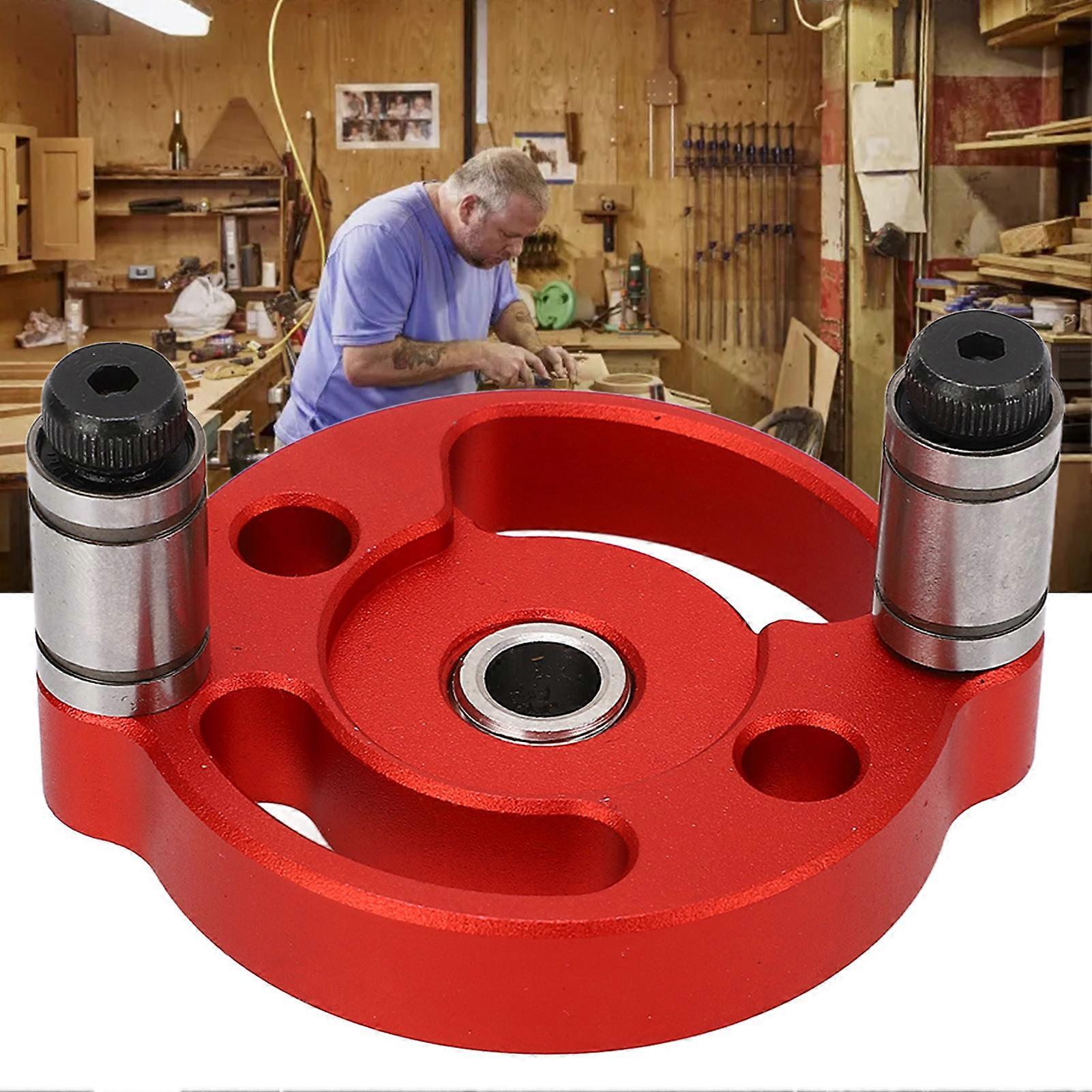 Self Centering Dowel Jig Single Hole Position Woodworking Doweling Jig Hole Punch Drill Locator Red