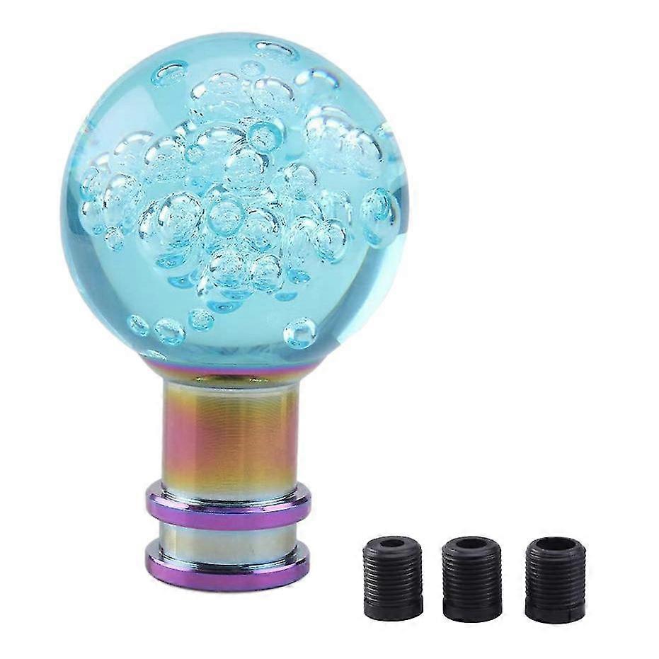 Universal Shift Knob Shift Lever Knob Acrylic Shift Knob Transparent Crystal Bubble Gear Shift Knob