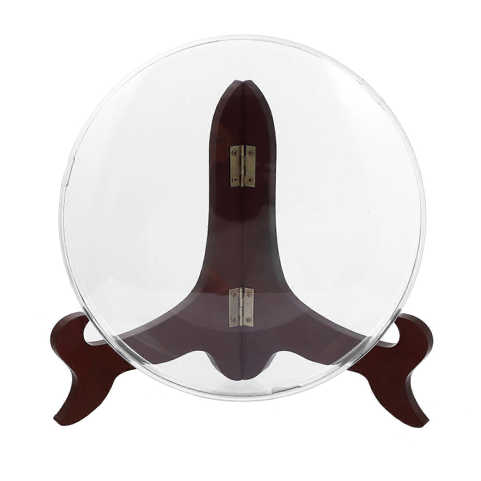 1pc Transparent Tea Case Tea Storage Box Brick Tea Holder Container with Rack