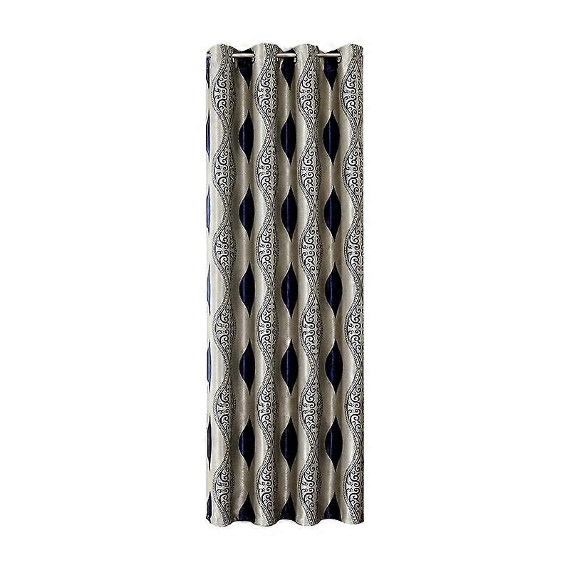 Perforated Curtain Easy to Install Lightproof Multicolour Thermal Insulated Grommet Curtain for Home JIKAIX