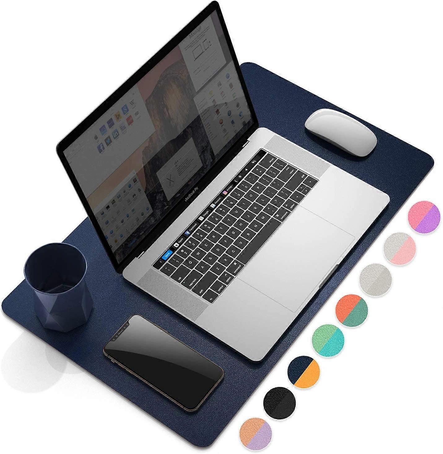 Multifunctional Office Desk Pad, Ultra Thin Waterproof PU Leather Mouse Pad