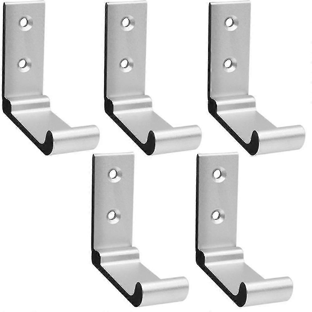 5 Pcs Folding Hooks Wall Towel Hooks 90 Foldable Solid Aluminum Hook High Quality