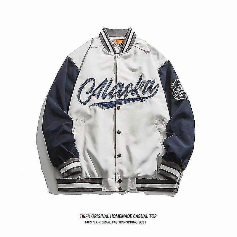 Veste Imperméable Homme Style Baseball Américain Intérieur