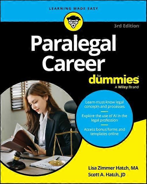 Paralegal Career For Dummies by Scott A. Hatch Paperback
