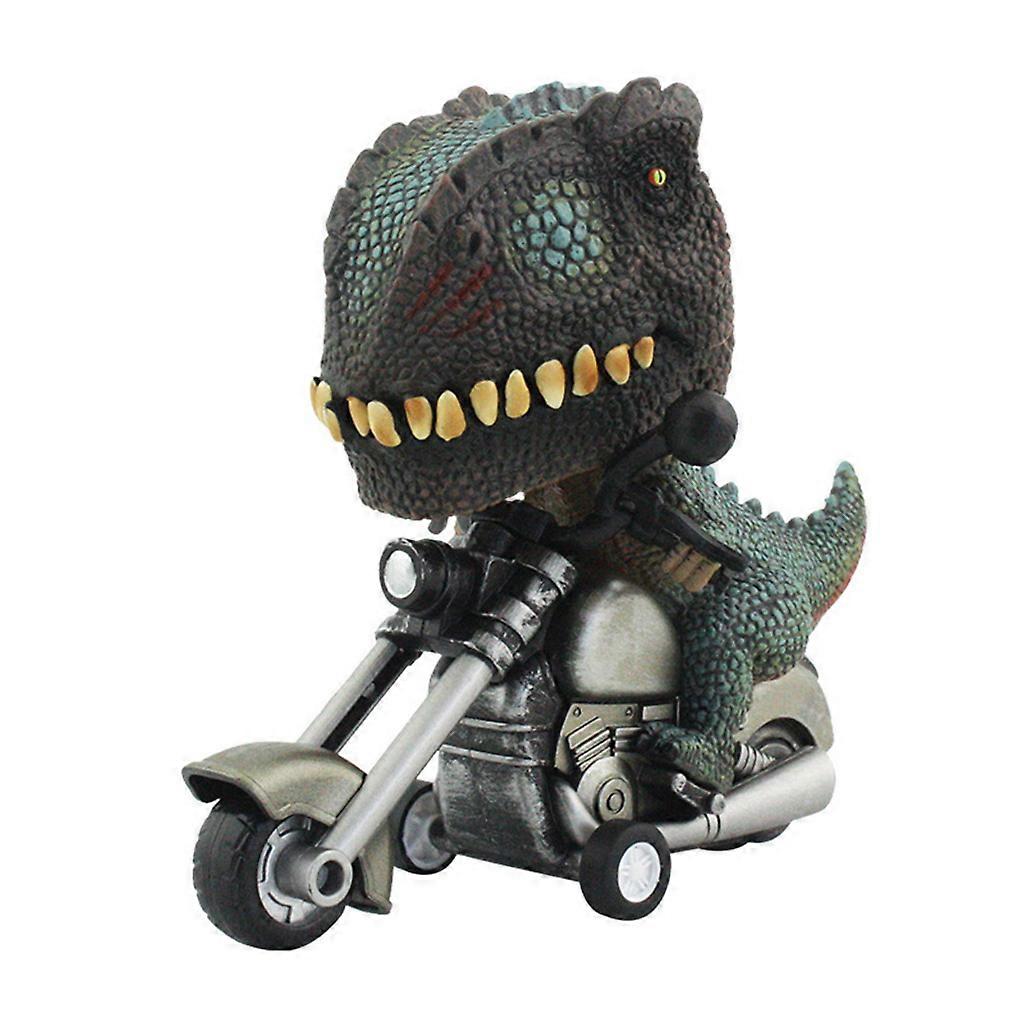Dinosaur Simulation Pull Back Motorcycle Toy Model for Preschool Kindergarten