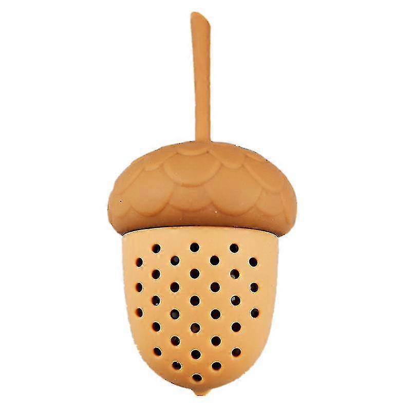 Acorn Shape Tea Infuser Silicone Infusions Tea Bag Strainer Kitchen Accessories Gadgets Spice Diffuser Herbal Filter(2pcs)