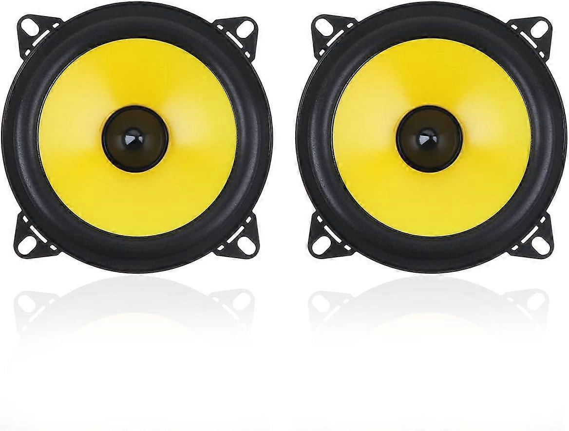 2pcs 4 inch 10CM 60W 2-Way Full Range Frequency Car Audio Stereo Speaker Car Speaker, Automobile Loudspeaker