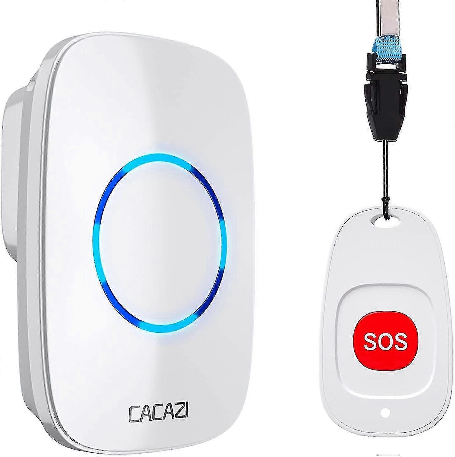 Caregiver Pagers Wireless Call Button For Elderly Patient Personal In Home Life Alert System For Seniors Range 260ft/80menter