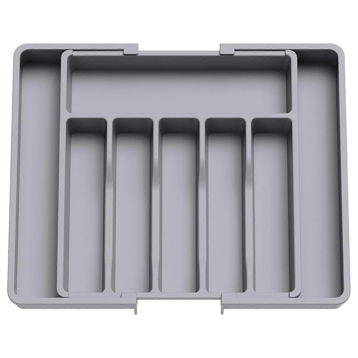 Dinnerware Storage Box Retractable Classification Organization Large Capacity Tableware Tray