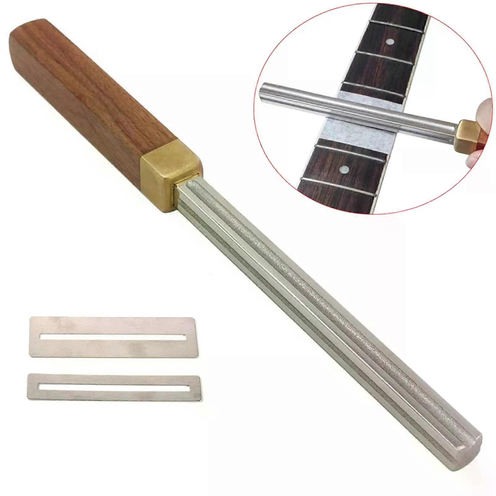 Lima De Traste De Guitarra De Diamante Accesorio Extra Estrecho Medio Y Ancho 4 Bordes Con 2 Piezas De Protector De Diapasn