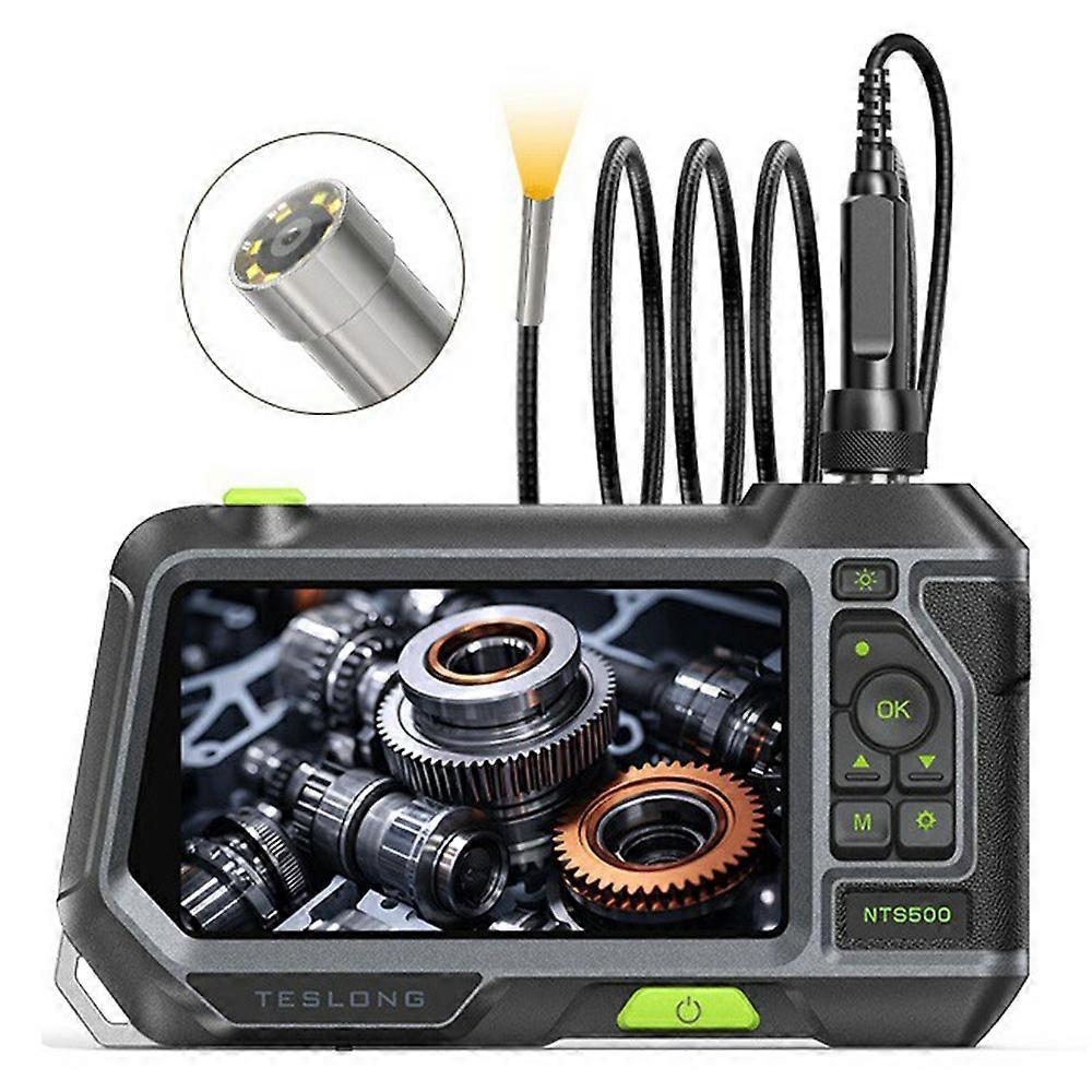 Ralcam Borescope TESLONG NTS500 5'' Endoscope Borescope 5.5mm Dual Lens 1M/3M Inspection Camera E Drain Camera
