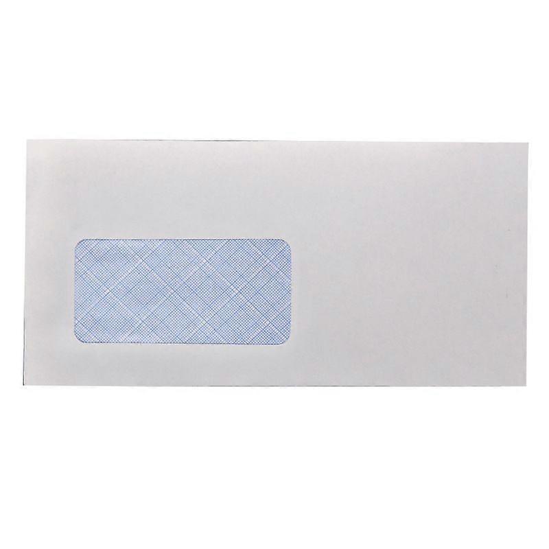 100 white envelopes with window on the right DL 110 x 220 mm 80g business envelopes with window letter envelopes long white envelopes for letters blue