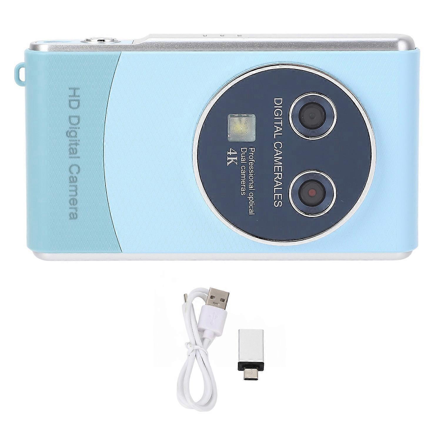 HD Digital Camera 36MP 1080P 18X Zoom Small Portable Dual Cameras Auto Focus Vlogging Selfie for Tra