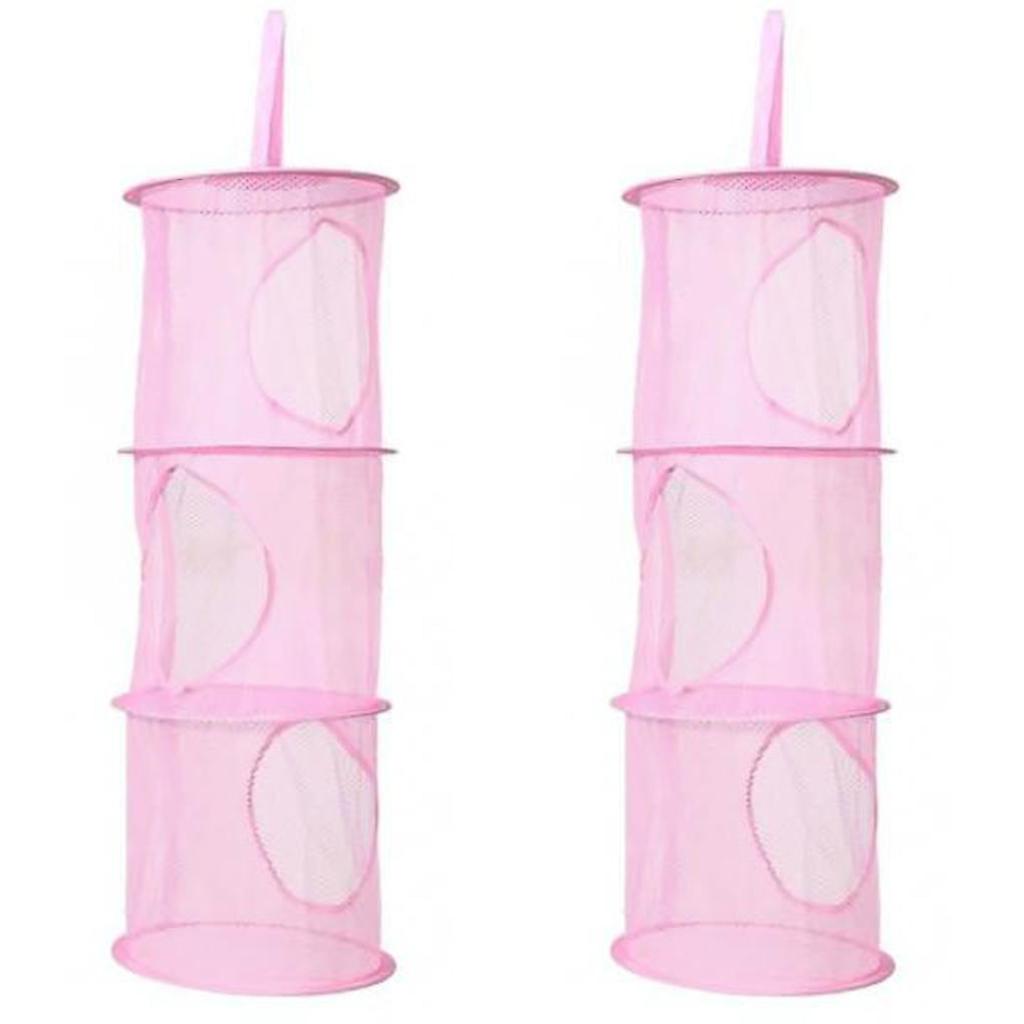 Kids Toy Organizer, Mesh Net, Pink
