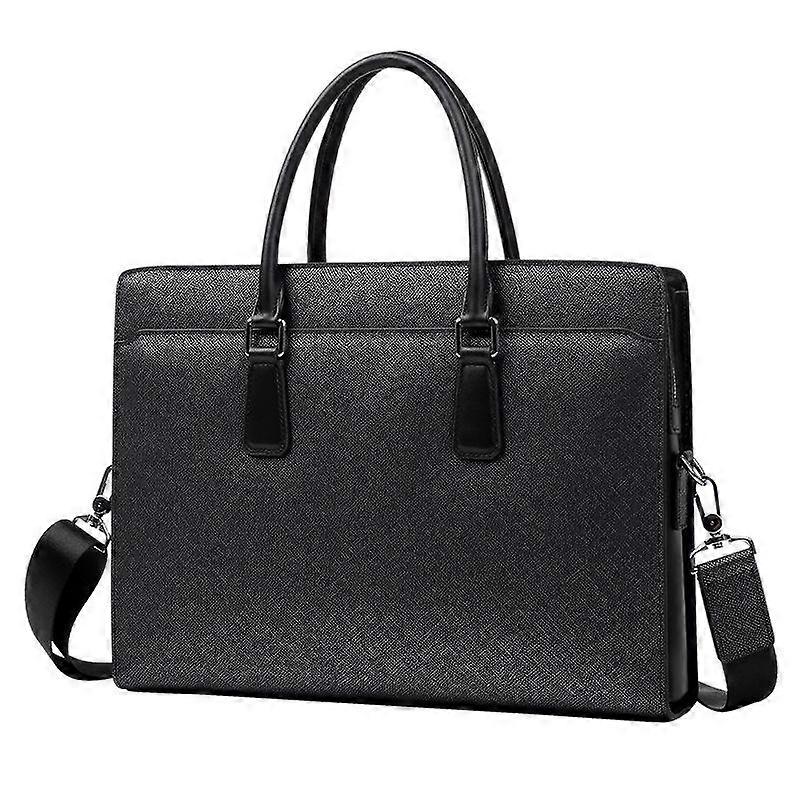Herr Äkta läder Handväska Business Mode Stöldskydd kodlås Herr Väska Premium Sense Herr Portfölj