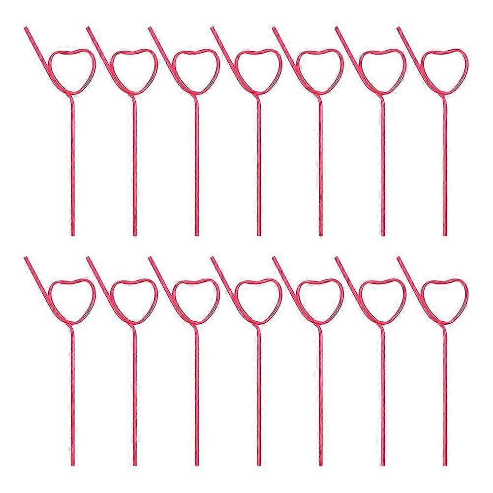 25 Adet Cam Kahve Bardağı Kalp Pipet Kalp Şekli Payet Kokteyl Payet