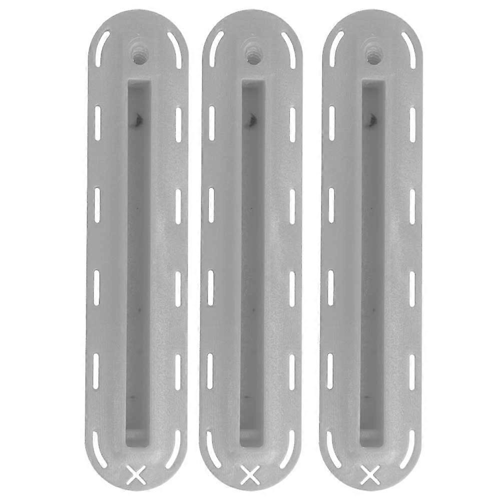 3PCS Future Universal Longboard Surfboard Single Center Tail Fin Box Plug Holder White